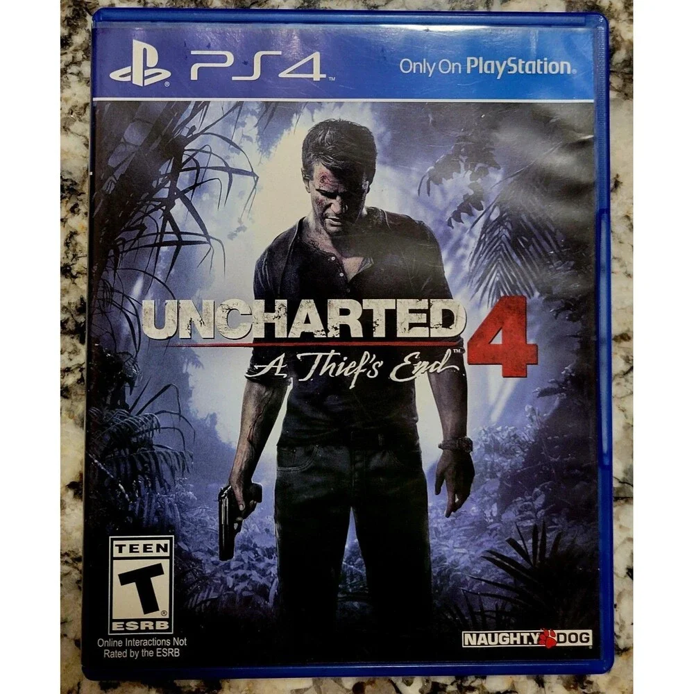 SONY PLAYSTATION 4 PS4:Uncharted 4: A Thief's End,CLN DISC,TESTED,FAST SHIPPING